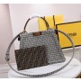 Fendi Peekaboo ISeeU Bag Wool Jacquard Houndstooth
