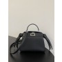 Fendi Peekaboo ISeeU Small Leather Bag Black
