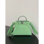 Fendi Peekaboo ISeeU Small Leather Bag Green