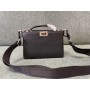Fendi Peekaboo ISeeU XCross Leather Bag Black