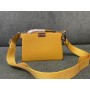 Fendi Peekaboo ISeeU XCross Leather Bag Yellow