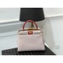 Fendi Peekaboo Mini Leather Bag Pink
