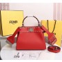 Fendi Peekaboo Mini Selleria Bag Red