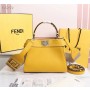Fendi Peekaboo Mini Selleria Bag Yellow