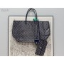 Goyard Anjou Reversible PM Tote Navy