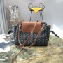 Goyard Goyardine Coated Canvas Rouette PM Shoulder Bag Brown