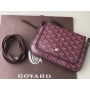 Goyard Goyardine Plumet Crossbody Wallet Burgundy