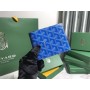 Goyard Goyardine Victoire Wallet Blue