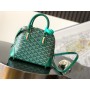 Goyard Vendôme Mini Bag Goyardine Canvas Calfskin Green