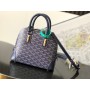 Goyard Vendôme Mini Bag Goyardine Canvas Calfskin Navy Blue