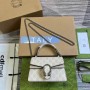 Gucci Dionysus Mini Top Handle Bag GG Supreme 752029 White