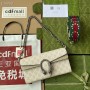 Gucci Dionysus Small Shoulder Bag 731782 GG Supreme Canvas Beige White