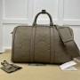 Gucci GG Embossed Duffle Bag 725282 Dark Green