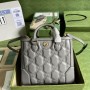 Gucci GG Matelassé Mini Top Handle Bag 728309 Grey