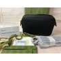 Gucci GG Rubber-Effect Mini Shoulder Bag ‎771321 Black