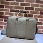 Gucci Jumbo GG Briefcase 658573 Grey