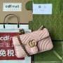 Gucci Marmont Matelassé Shoulder Bag 443497 Pink