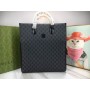 Gucci Medium Tote Bag With Interlocking G 674155 Black