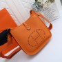 Hermes Evelyne 29 PM Bag Orange Clemence Leather
