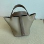 Hermes Picotin Lock 18 Bag Clemence Palladium Hardware Gray