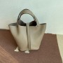 Hermes Picotin Lock 18 Bag Gris Meyer Clemence Palladium Hardware