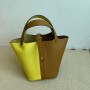 Hermes Picotin Lock 18 Bag Yellow Brown Clemence Gold Hardware