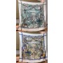Hermes Reversible Scarf Wraps Square Shawl White