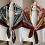 Hermes Scarf Wraps Square Shawl Double-Sided Mythiques Phoenix