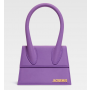 Jacquemus Le Chiquito Moyen Le Raphia Purple