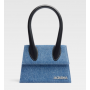 Jacquemus Le Chiquito Moyen Les Sculptures Denim Blue