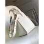 Loewe Compact Hammock Small Handbag Suede Calfskin White