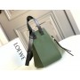 Loewe Compact Hammock Small Handbag Suede Calfskin Green