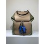 Loewe Goya Backpack Calfskin Gold Green