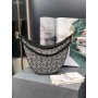 Loewe Luna Shoulder Anagram Bag Black