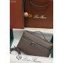 Loro Piana Extra Pocket L19 Pouch Calfskin Grey