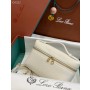 Loro Piana Extra Pocket L19 Pouch Calfskin Ivory