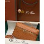 Loro Piana Extra Pocket Pouch L 19 Ostrich Brown