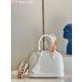 Louis Vuitton Alma BB Epi Grained Leather Bag White
