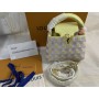Louis Vuitton Capucines Mini Bag M24809 Yellow Pink