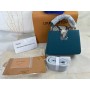 Louis Vuitton Capucines Mini Taurillon Leather Bag Mallard