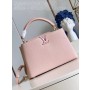 Louis Vuitton Capucines Taurillon Studded MM Pink