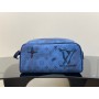 Louis Vuitton Dopp Kit Monogram Other Canvas Bag Blue