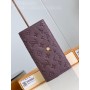 Louis Vuitton Emilie Wallet M82451 Wine Red