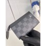 Louis Vuitton Key Pouch Voyage Damier M82776 Black