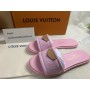 Louis Vuitton Lily Flat Mule Monogram Denim Pink
