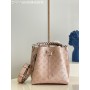 Louis Vuitton Muria Mahina Bucket Bag Pink