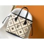 Louis Vuitton Neverfull Embroidered Bag M46039 Crème Beige