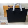 Louis Vuitton Onthego MM Tote Bag Monogram Empreinte Leather M45595