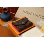 Louis Vuitton Victorine Monogram Wallet M41938 Brown Fuchsia