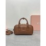 Miu Miu Arcadie Leather Bag 5BB142 Brown
